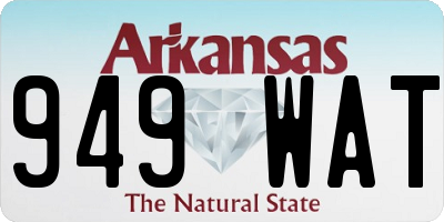 AR license plate 949WAT