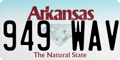 AR license plate 949WAV