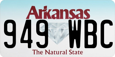 AR license plate 949WBC
