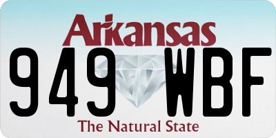 AR license plate 949WBF