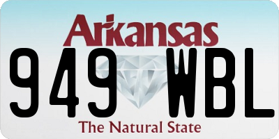 AR license plate 949WBL