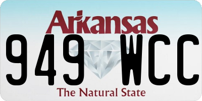 AR license plate 949WCC