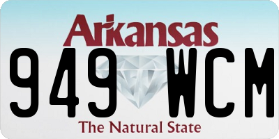 AR license plate 949WCM