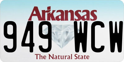 AR license plate 949WCW