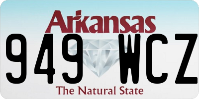 AR license plate 949WCZ