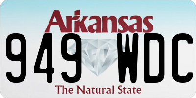AR license plate 949WDC