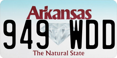 AR license plate 949WDD