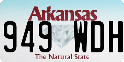 AR license plate 949WDH