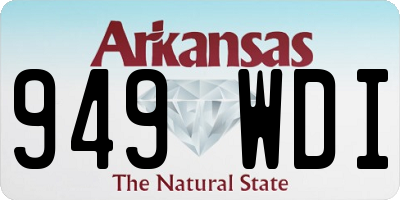 AR license plate 949WDI