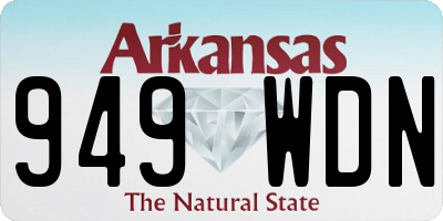 AR license plate 949WDN