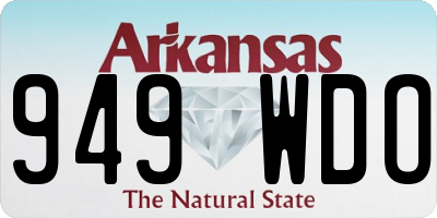 AR license plate 949WDO