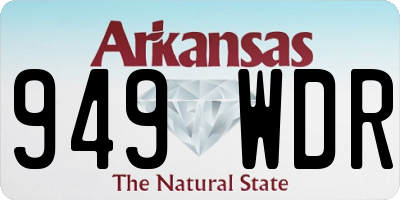 AR license plate 949WDR