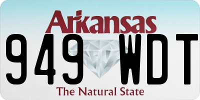 AR license plate 949WDT
