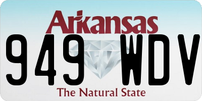 AR license plate 949WDV