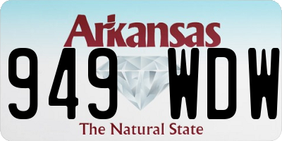 AR license plate 949WDW