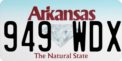 AR license plate 949WDX