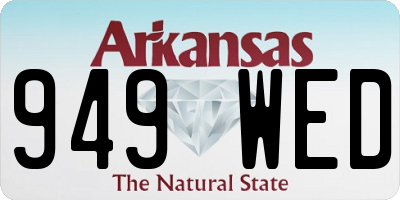 AR license plate 949WED