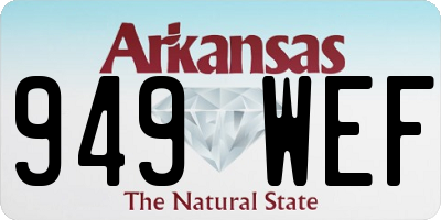 AR license plate 949WEF