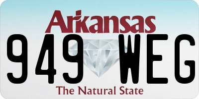 AR license plate 949WEG