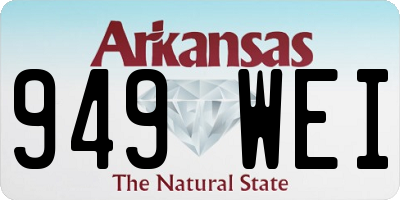 AR license plate 949WEI