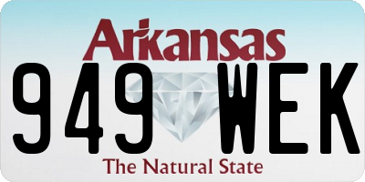 AR license plate 949WEK