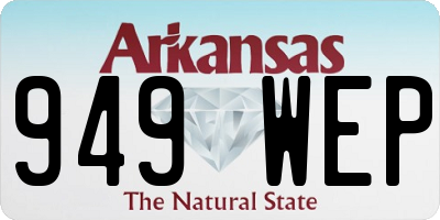AR license plate 949WEP