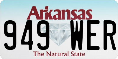 AR license plate 949WER