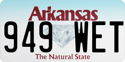 AR license plate 949WET