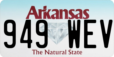 AR license plate 949WEV