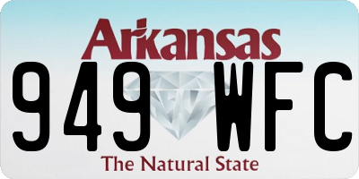 AR license plate 949WFC