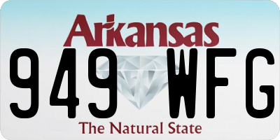 AR license plate 949WFG