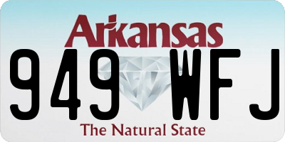 AR license plate 949WFJ