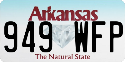 AR license plate 949WFP