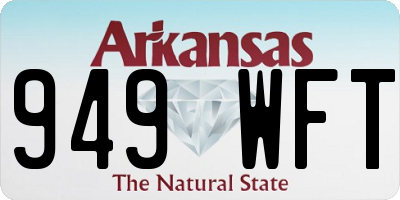 AR license plate 949WFT
