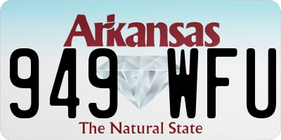 AR license plate 949WFU