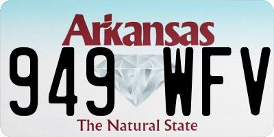 AR license plate 949WFV