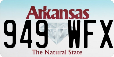 AR license plate 949WFX