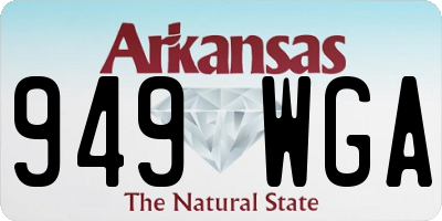 AR license plate 949WGA