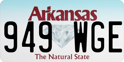 AR license plate 949WGE