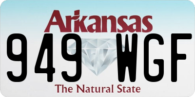 AR license plate 949WGF