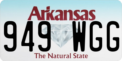 AR license plate 949WGG