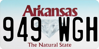 AR license plate 949WGH