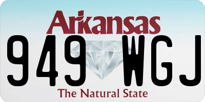 AR license plate 949WGJ
