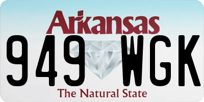AR license plate 949WGK