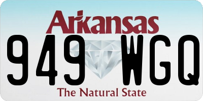 AR license plate 949WGQ