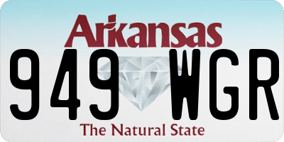 AR license plate 949WGR