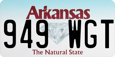 AR license plate 949WGT