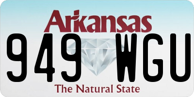 AR license plate 949WGU