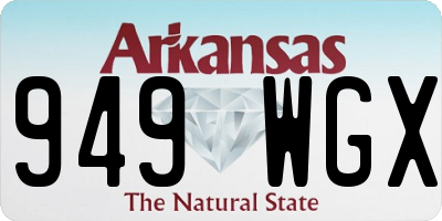 AR license plate 949WGX