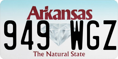 AR license plate 949WGZ